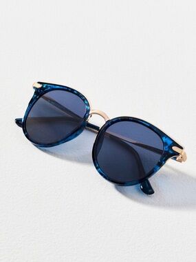 Anthropologie eyeking sailor circle sunglasses